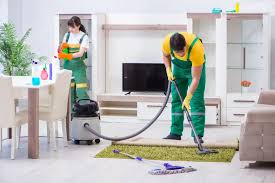 Construction cleanup team